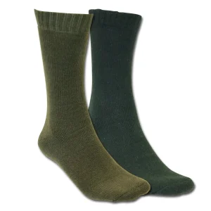 Thermosocken  schwarz/oliv