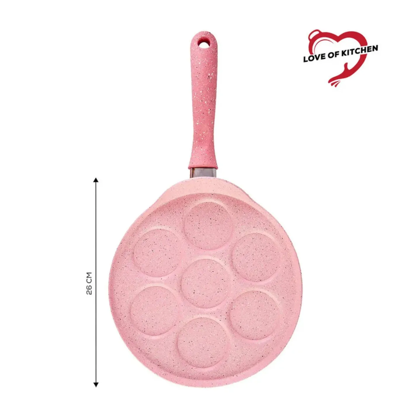 Karaca Love of Kitchen Biogranit Pancakes Bratpfanne Pink – Bild 4