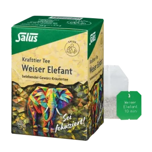 Krafttier Tee Weiser Elefant Bio 15 Filterbeutel Salus