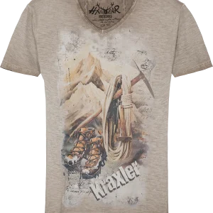 Herren T-Shirt 'Kraxler' Bergmotiv